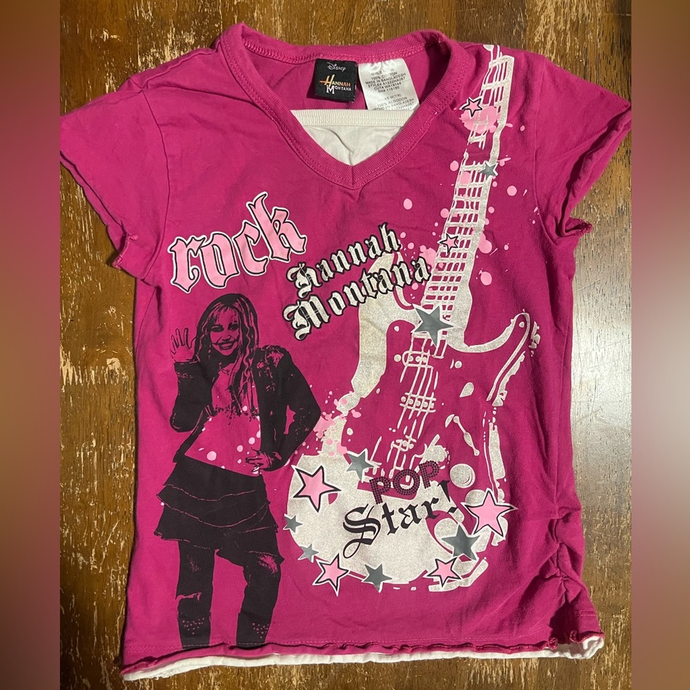 Disney Hannah Montana Hot Pink Rock Graphic Tee